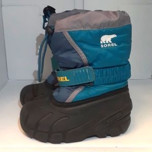 Toddler Sorel Flurry Teal Winter Boots Waterproof